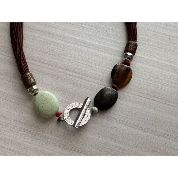 18" Retired Silpada 925 Sterling Silver Tigers Eye Necklace, N1891 - Picture 3 of 5